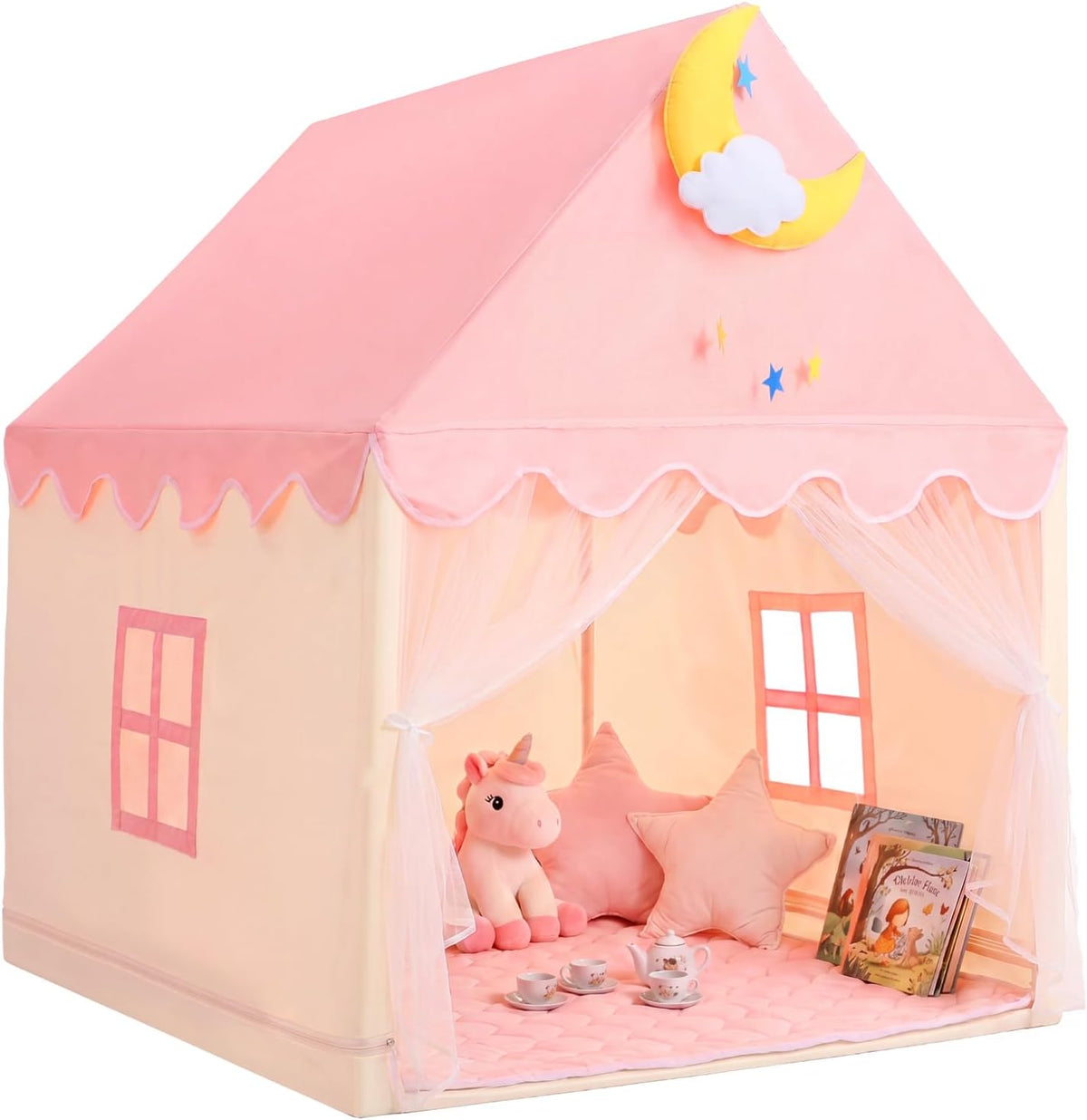 GeeSound Tienda de campaña para niños para niñas en el interior: co...