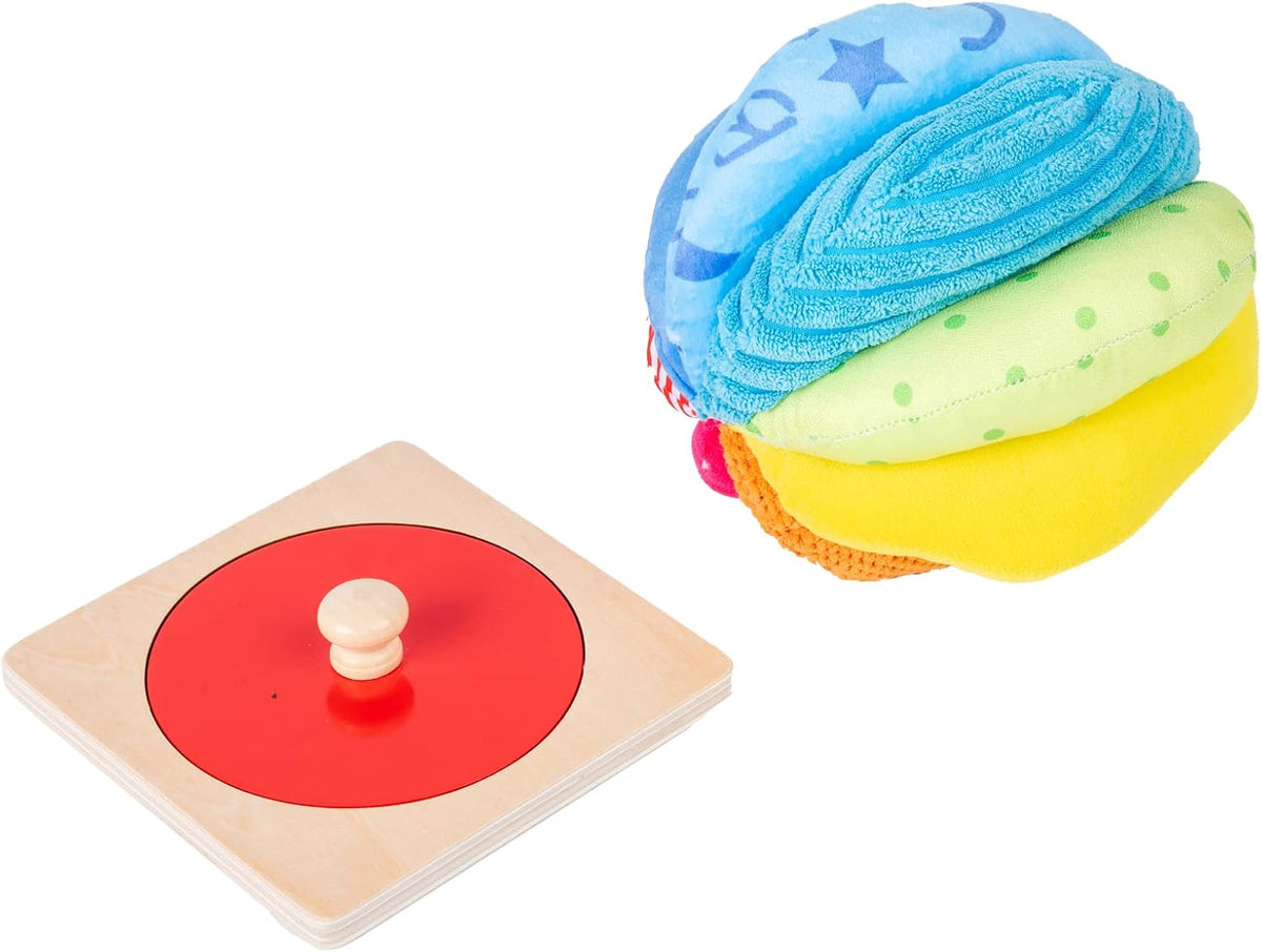 Kit de Juguetes Montessori para Bebés - Espejo, Peekaboo, Rompecabe...