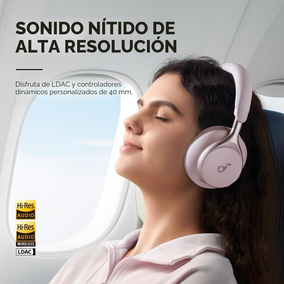 Soundcore de Anker, Space One, Auriculares con cancelación activa d...