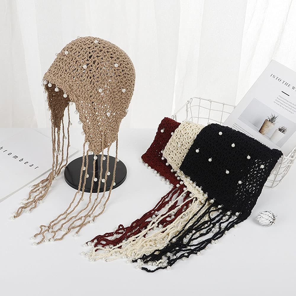 Maxpetus Sombreros de ganchillo hechos a mano ashion Fascinating Be...