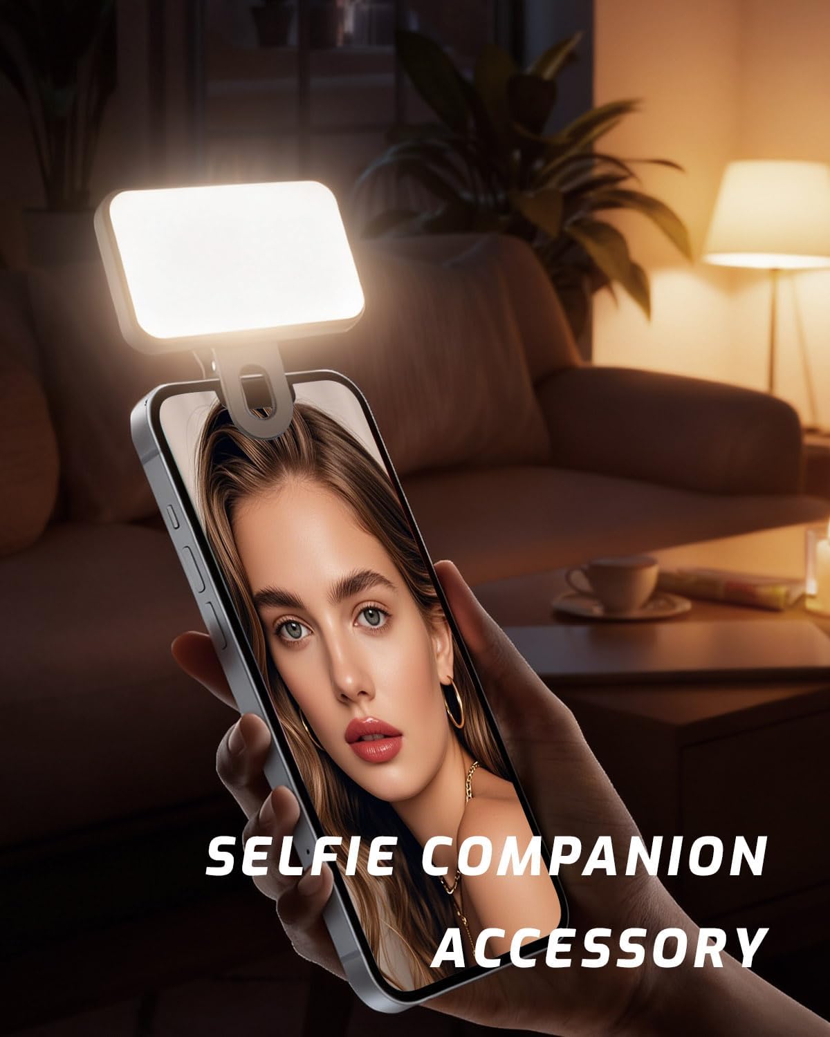 Luz de selfie portátil para iPhone: luces de llenado de teléfono re...