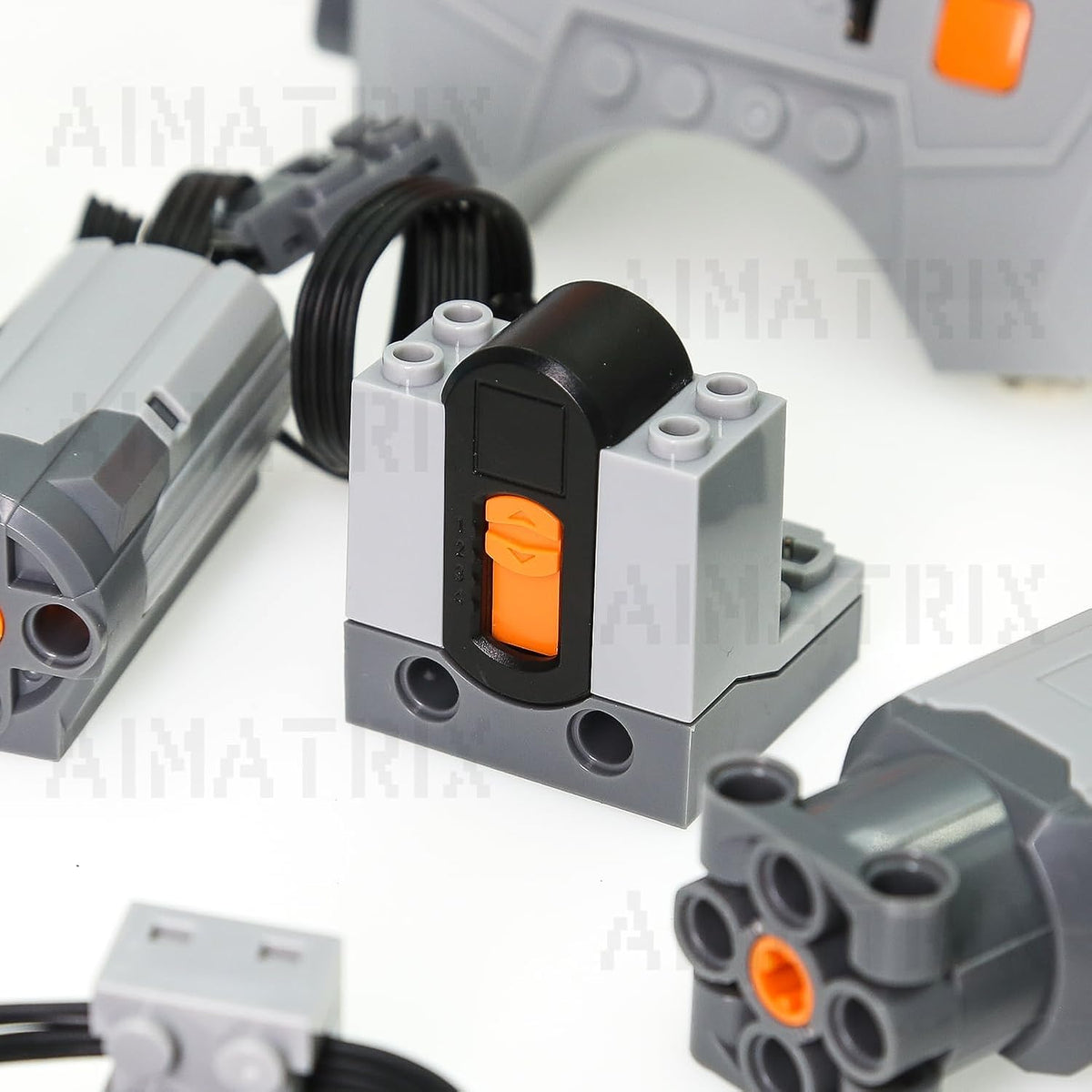 AIMATRIX Kit de motor de 9 piezas, compatible con bloques de constr...