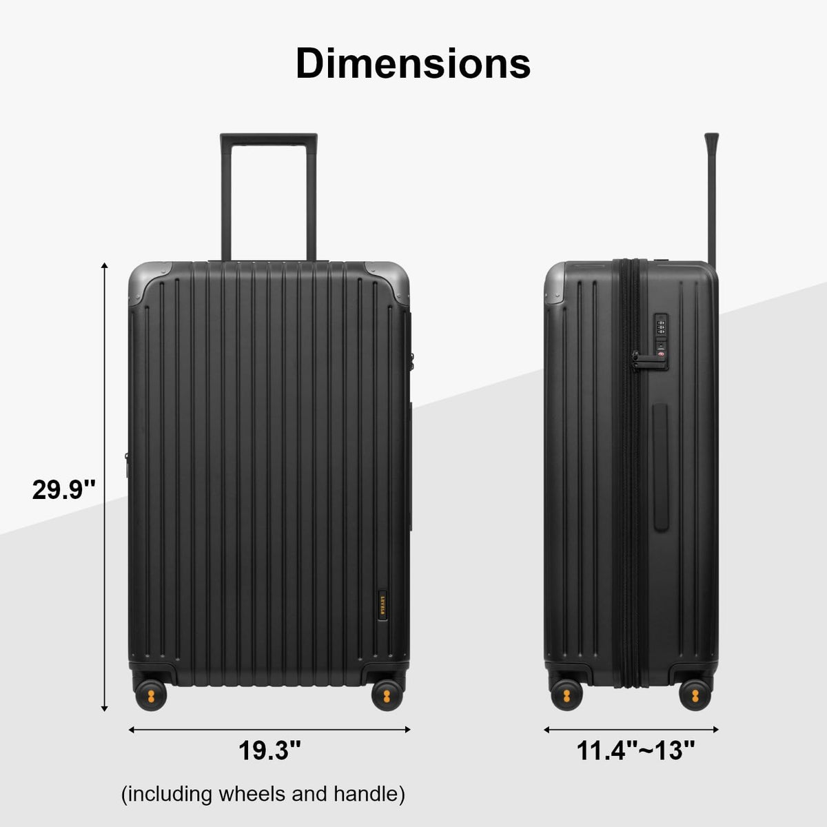 LEVEL8 Equipaje de mano aprobado por aerolíneas, maletas rígidas co...