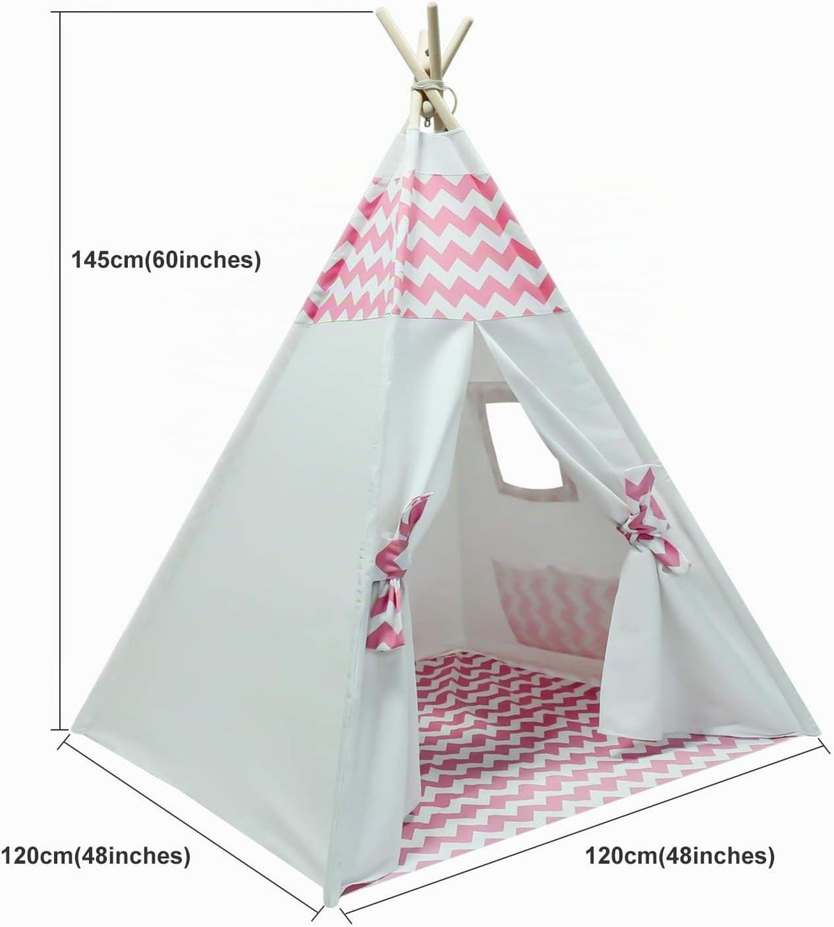 Tienda de campaña tipi para niñas y niños, camiseta para jugar en i...