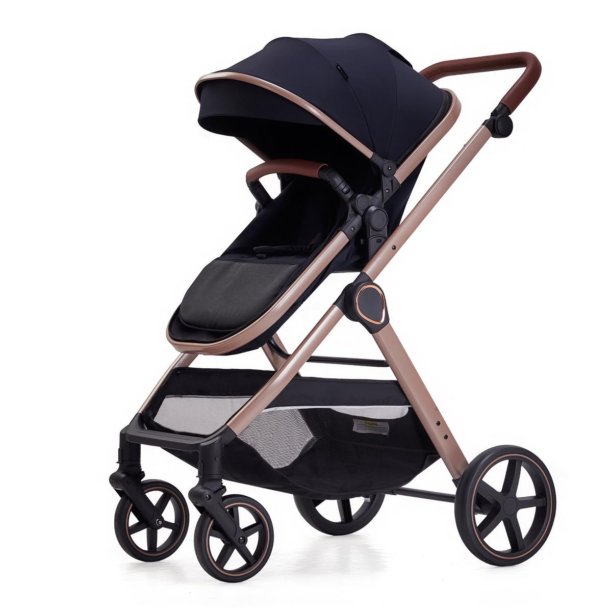 LORTSYBAB Cochecito de bebé 2 en 1, moisés convertible para recién...