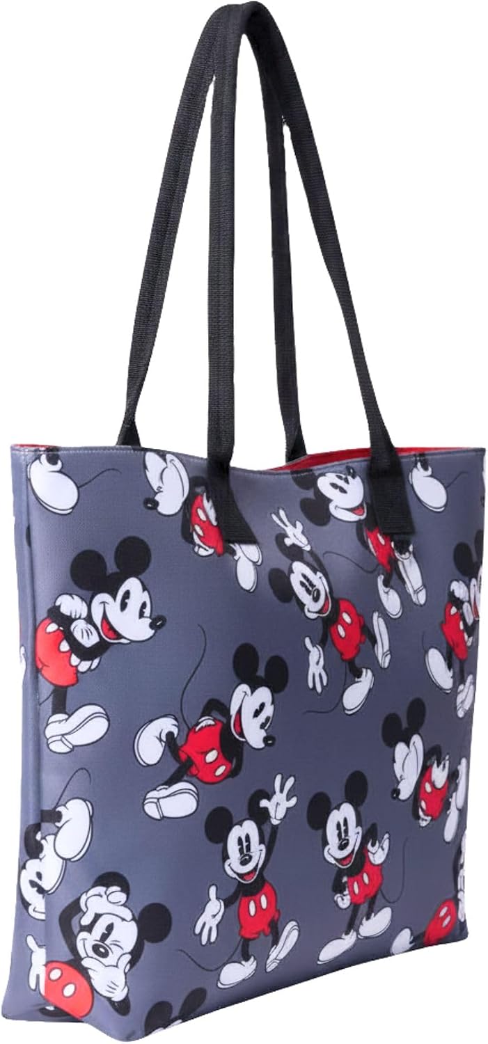 Disney Tote Mickey Mouse - Bolso de hombro para mujer con estampado...