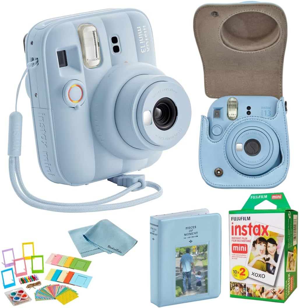 FUJIFILM Instax Mini 13 - Paquete de cámara instantánea blanca arci...