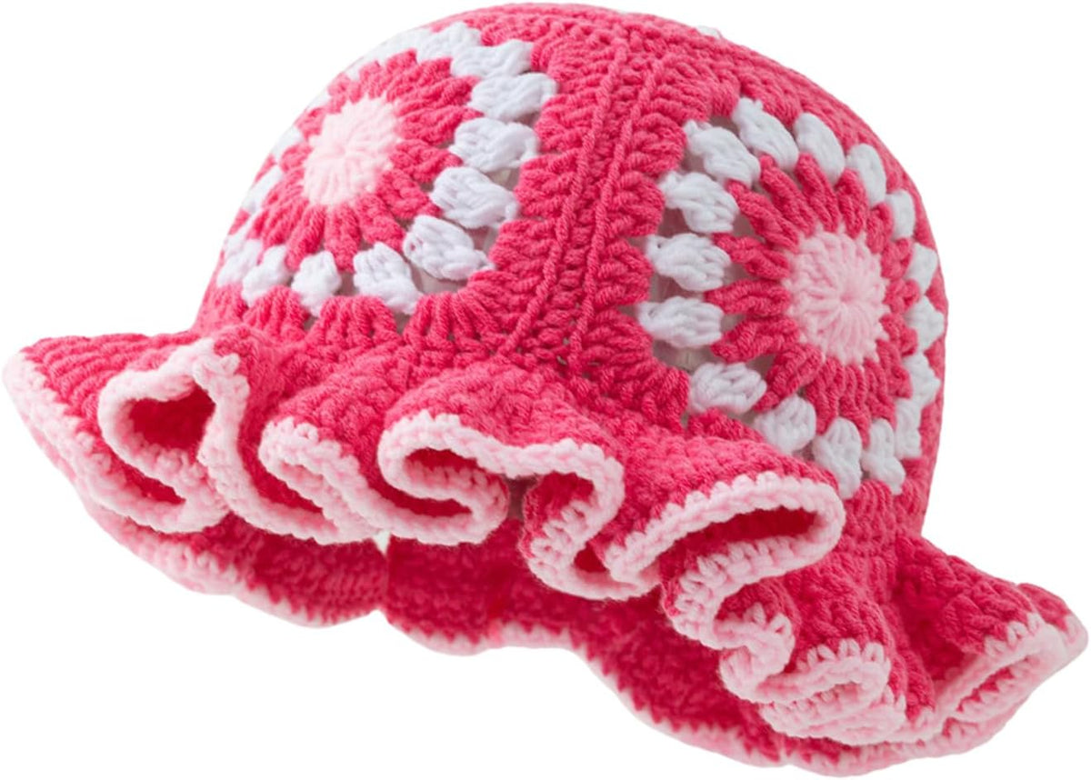Julpsk Sombrero bohemio de flores de girasol para mujer, ligero, he...