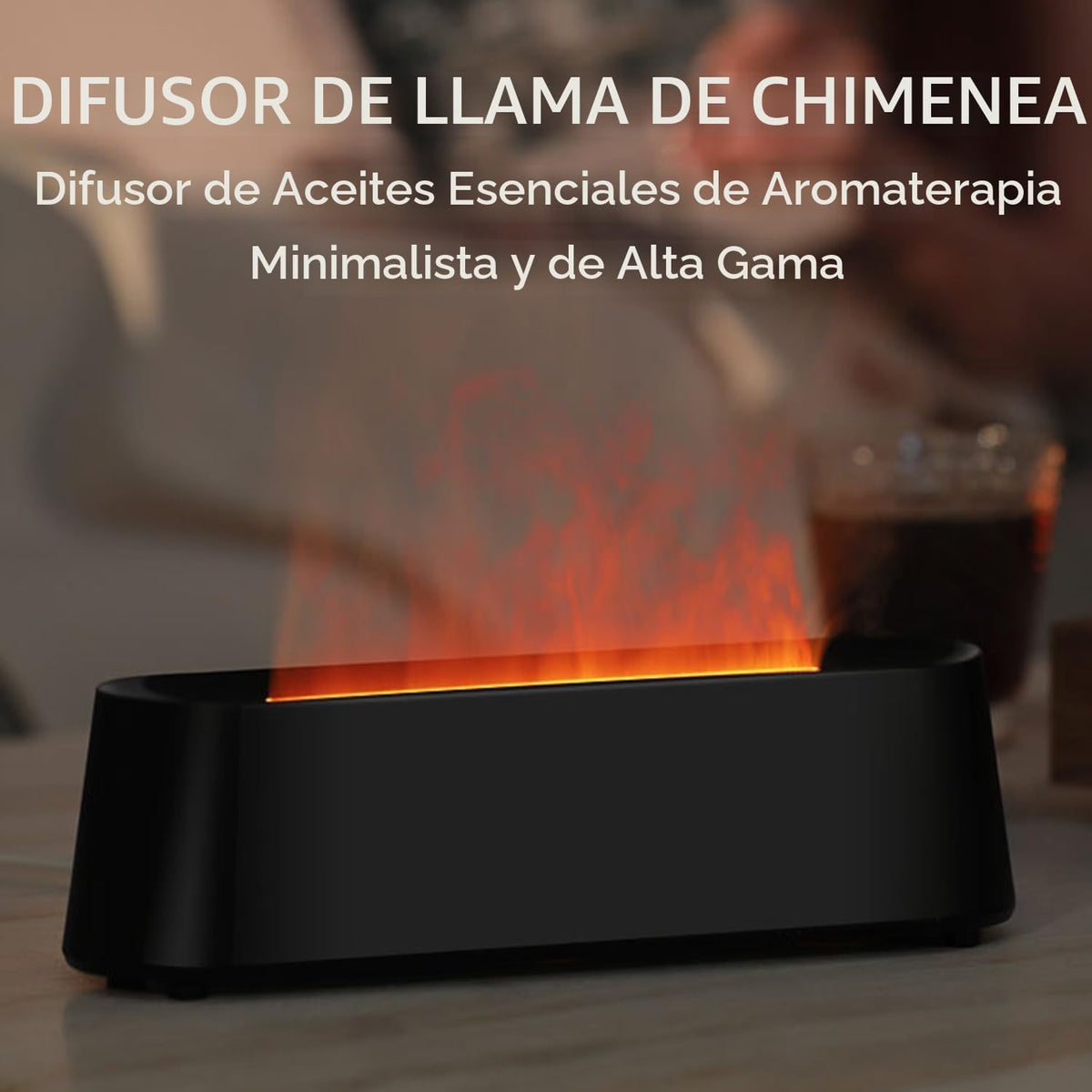 YALEDI Difusor de aceite esencial, difusor de aromaterapia con llam...