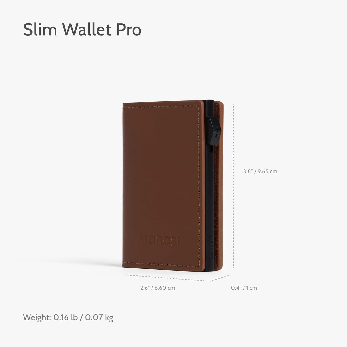 Monos Slim Wallet Pro - Cartera de aluminio con bloqueo RFID | Cuer...