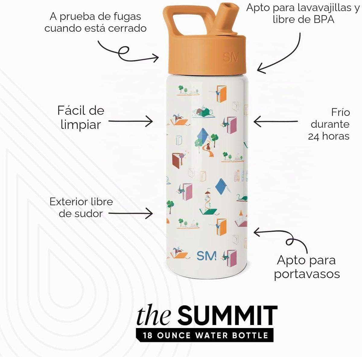 Simple Modern Botella de agua para niños y taza para niños pequeños...