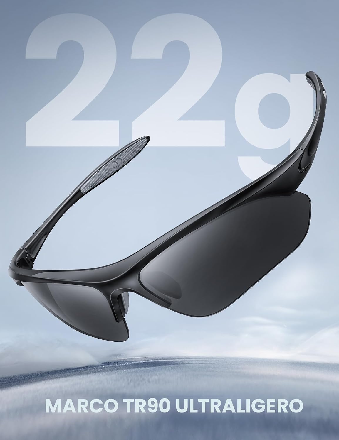 Lamicall Gafas de Sol Deportivas polarizadas de 22 g para Hombres y...