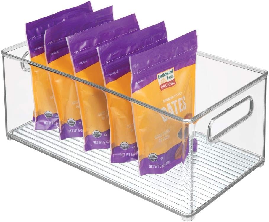 mDesign Contenedor organizador de almacenamiento de cocina de plást...