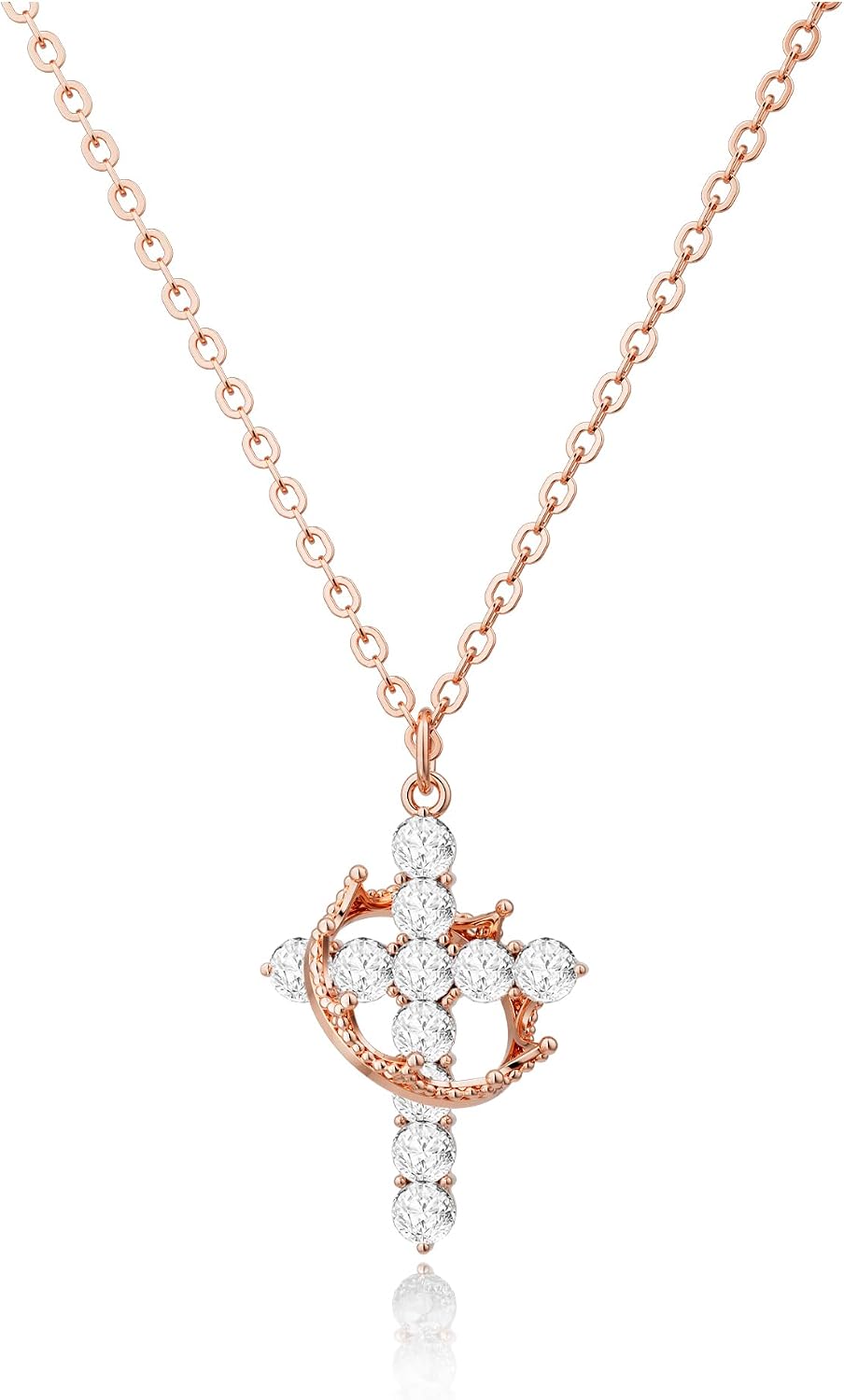 NECOCY Regalos de Pascua, collares mejorados con cruz de corona par...