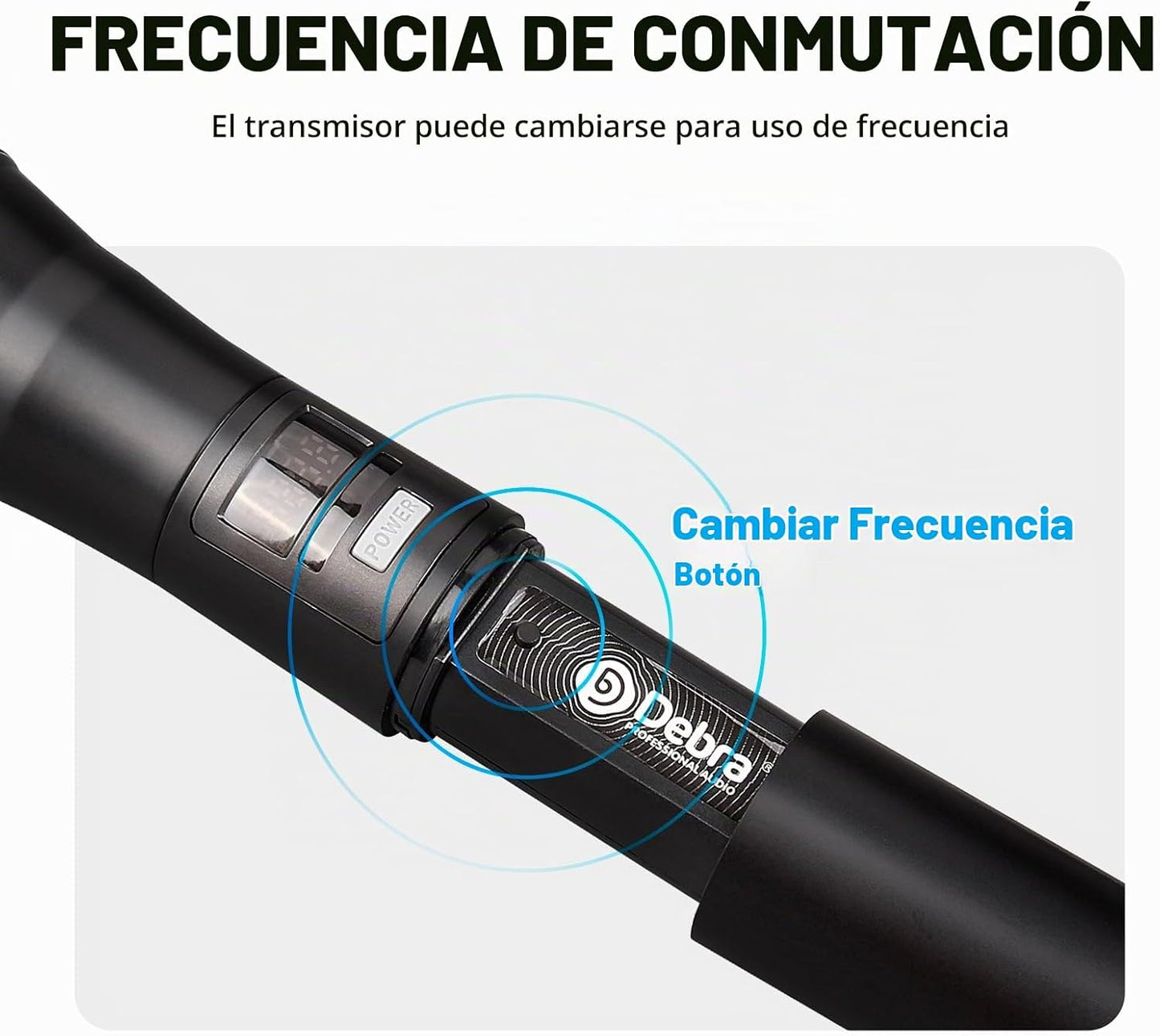 D Debra Sistema de Micrófono Inalámbrico Audio Pro DU4004 UHF 4 * 1...