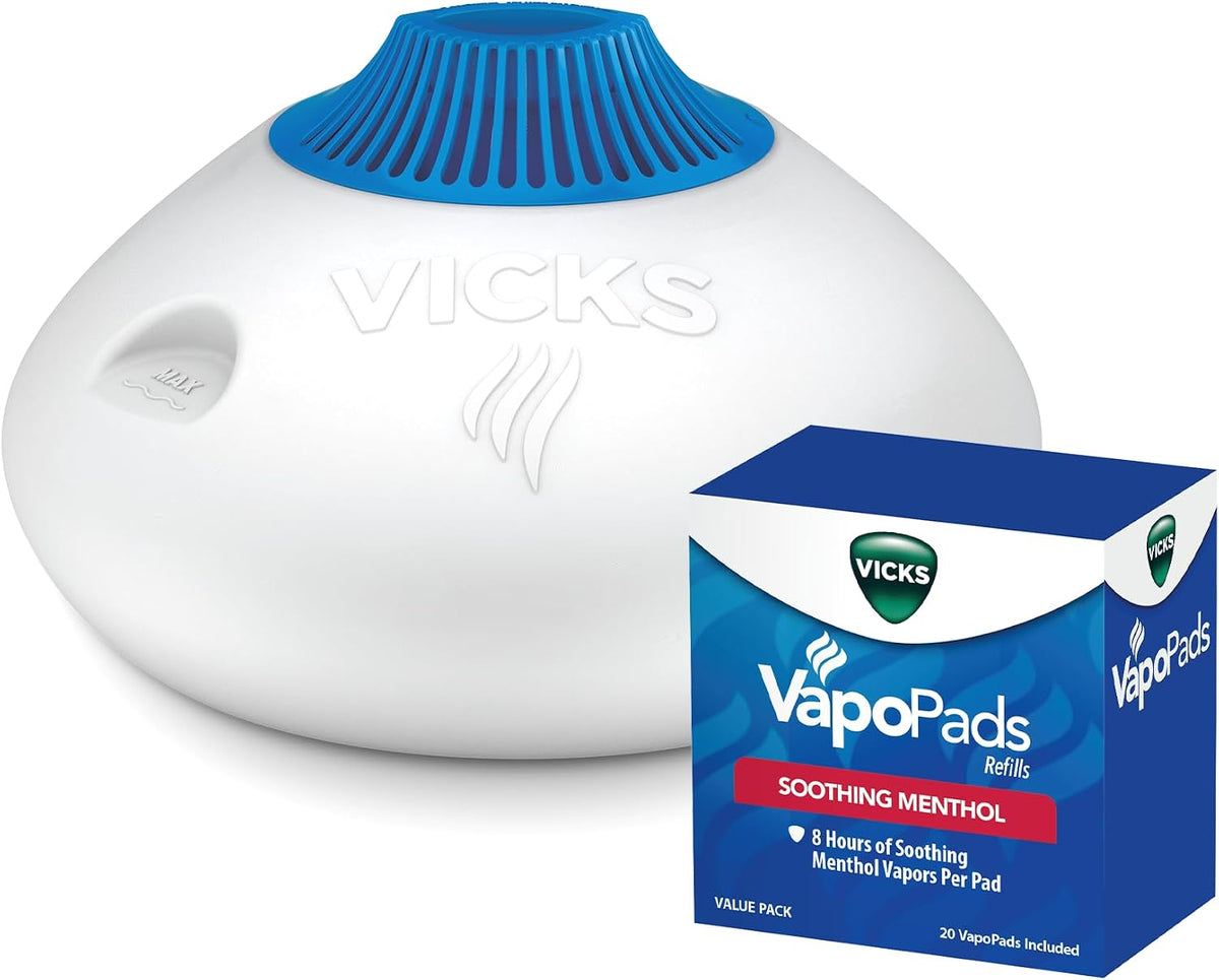 Vicks Vaporizador y humidificador de vapor caliente de 1.5 galones,...