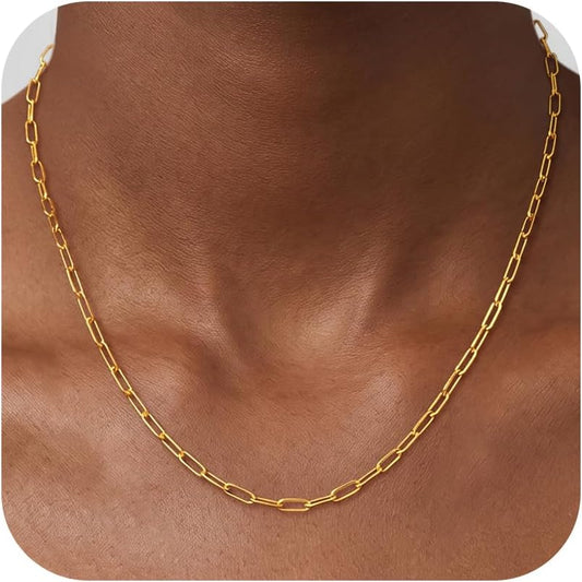 BLThing Collar de plata de ley S925 para mujer, collar de cadena de...