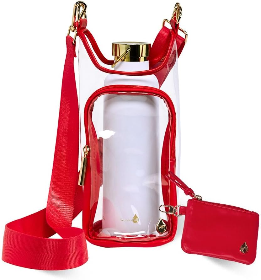 WanderFull Clear Stadium HydroBag - Bolsa cruzada manos libres para...