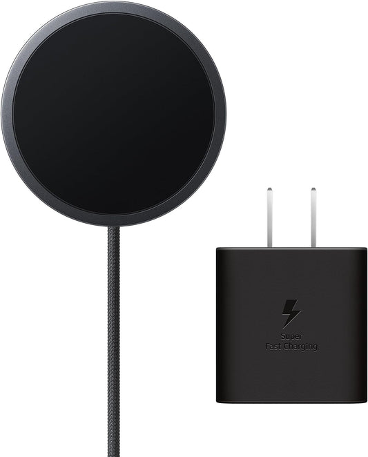 Samsung Cargador inalámbrico Galaxy Magnet con adaptador de corrien...