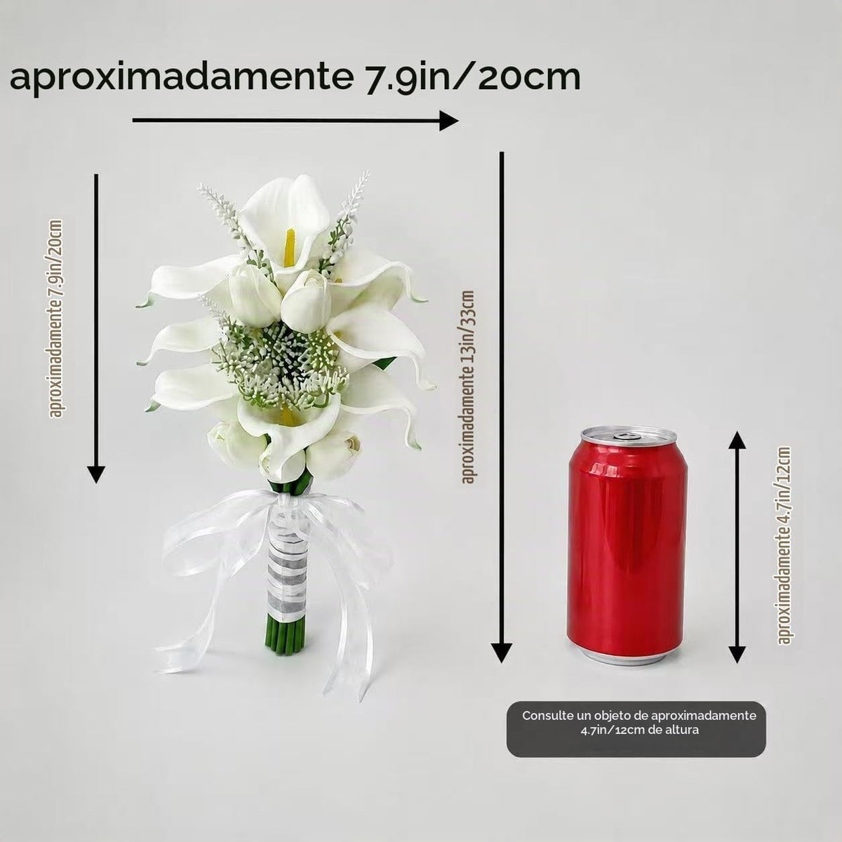 WYcYcW Ramo floral de 10 lirios artificiales con 8 tulipanes artifi...