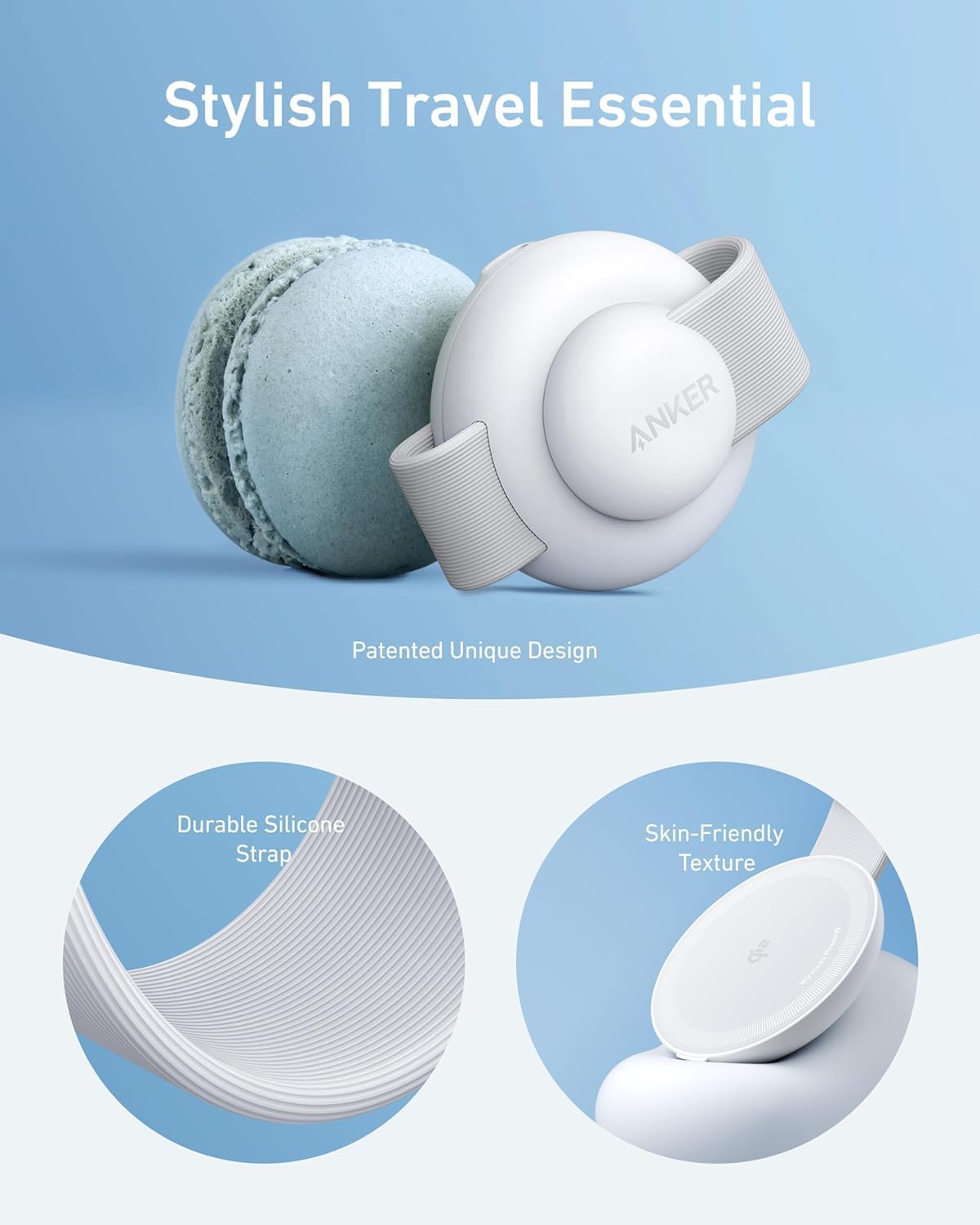 Anker MagGo UFO 3 en 1 MagSafe Compatible Qi2 15W Estación de carga...