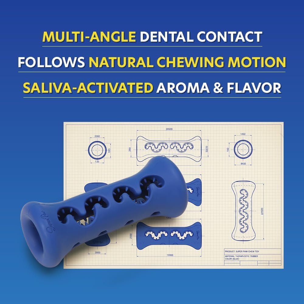 SuperPaw - Soporte dental para masticar para perros, juguete saluda...