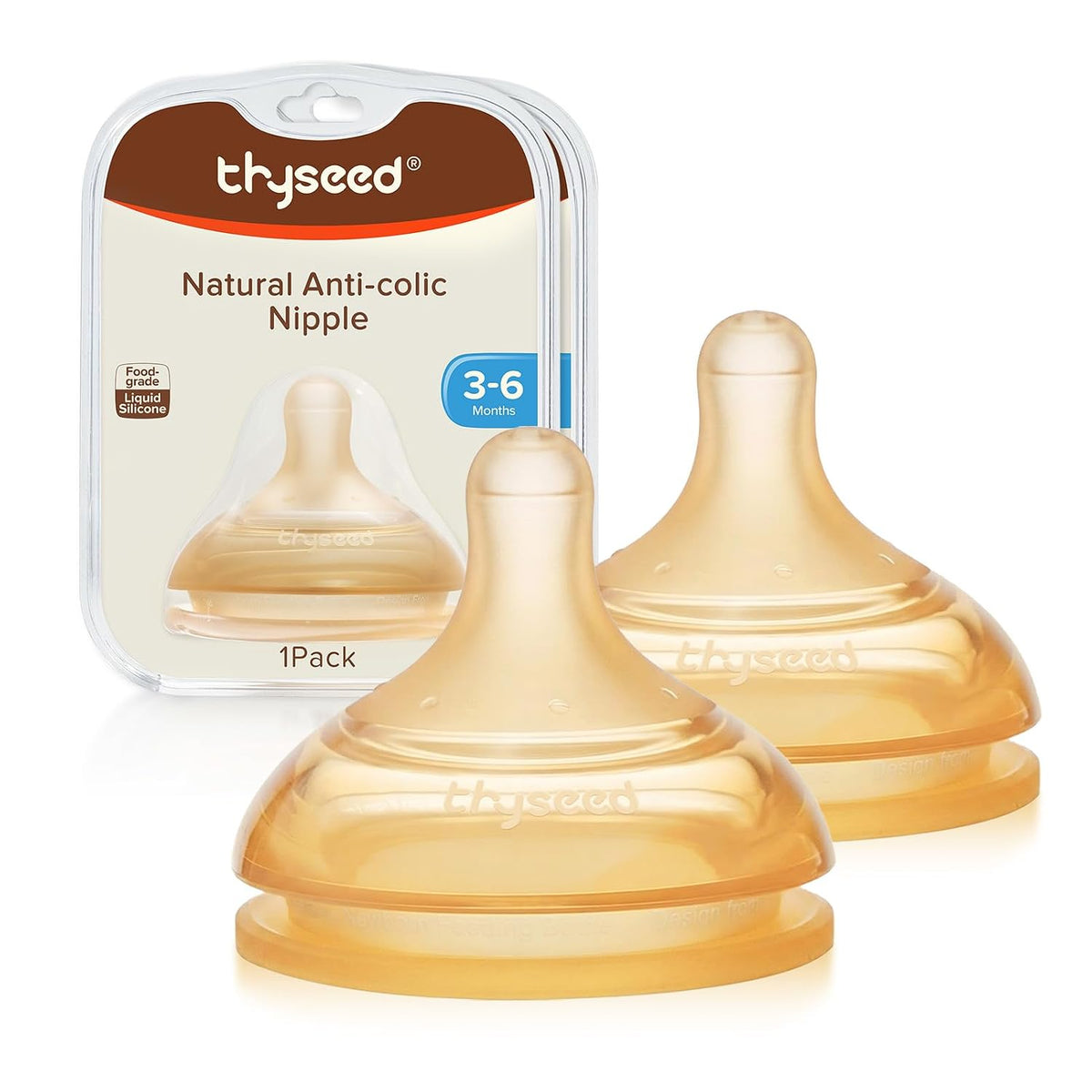 Thyseed Reemplazo Natural de Biberón Anticólico (3+ Meses Paquete d...