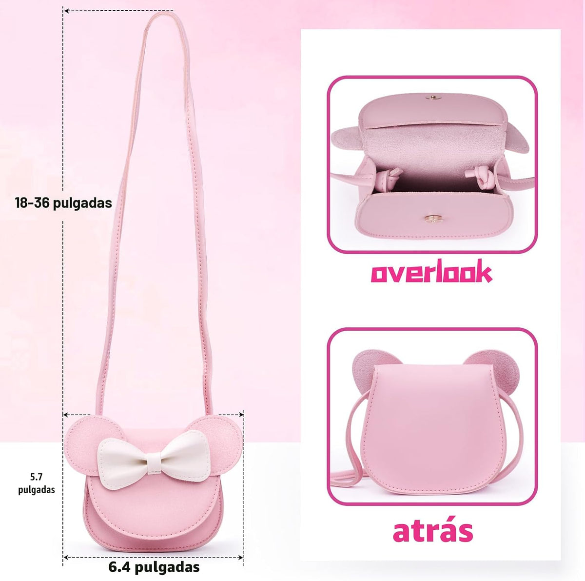 Juego de monedero para niñas pequeñas con juego de juguetes de maqu...