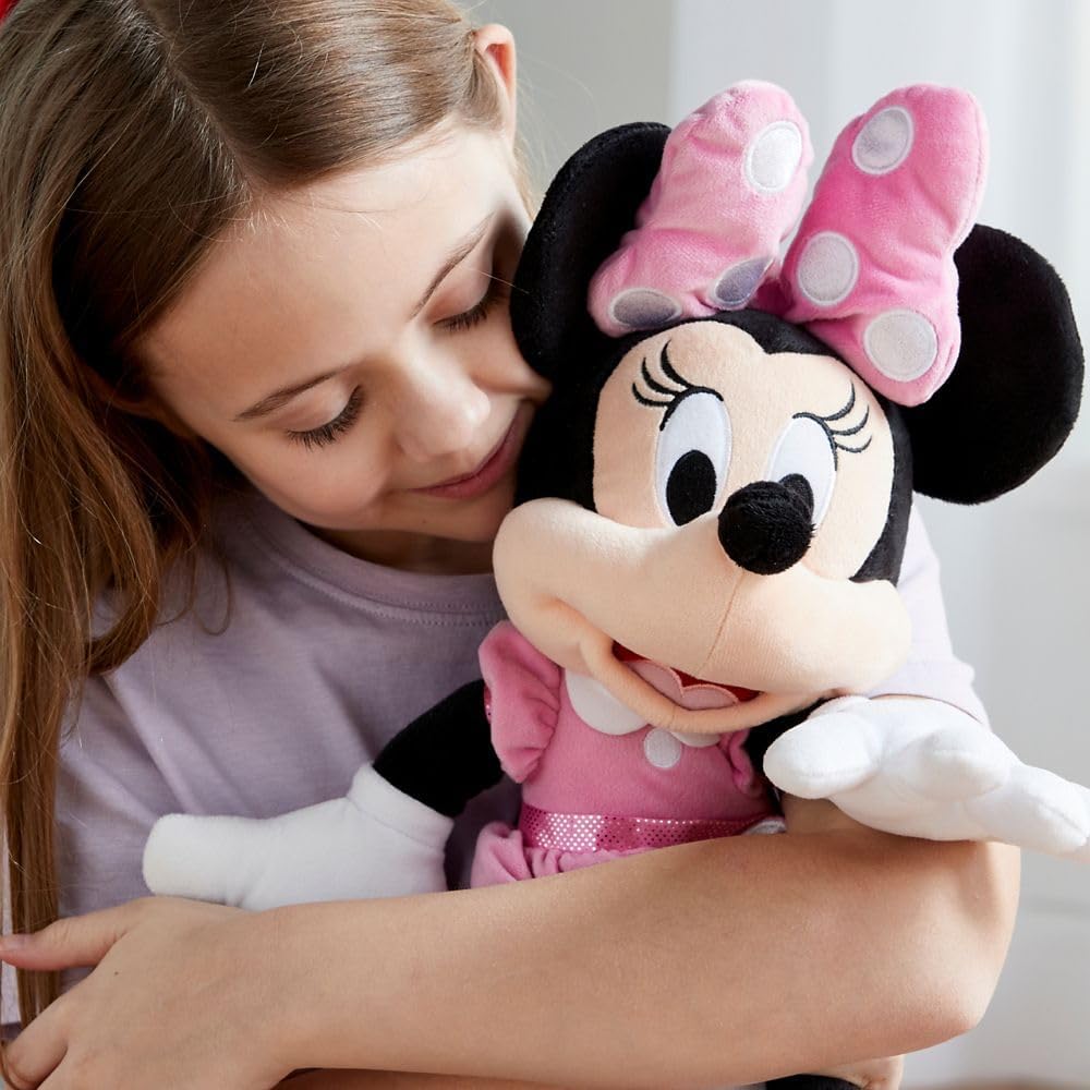 Disney Store Vestido rosa oficial de Minnie Mouse, juguete suave pa...