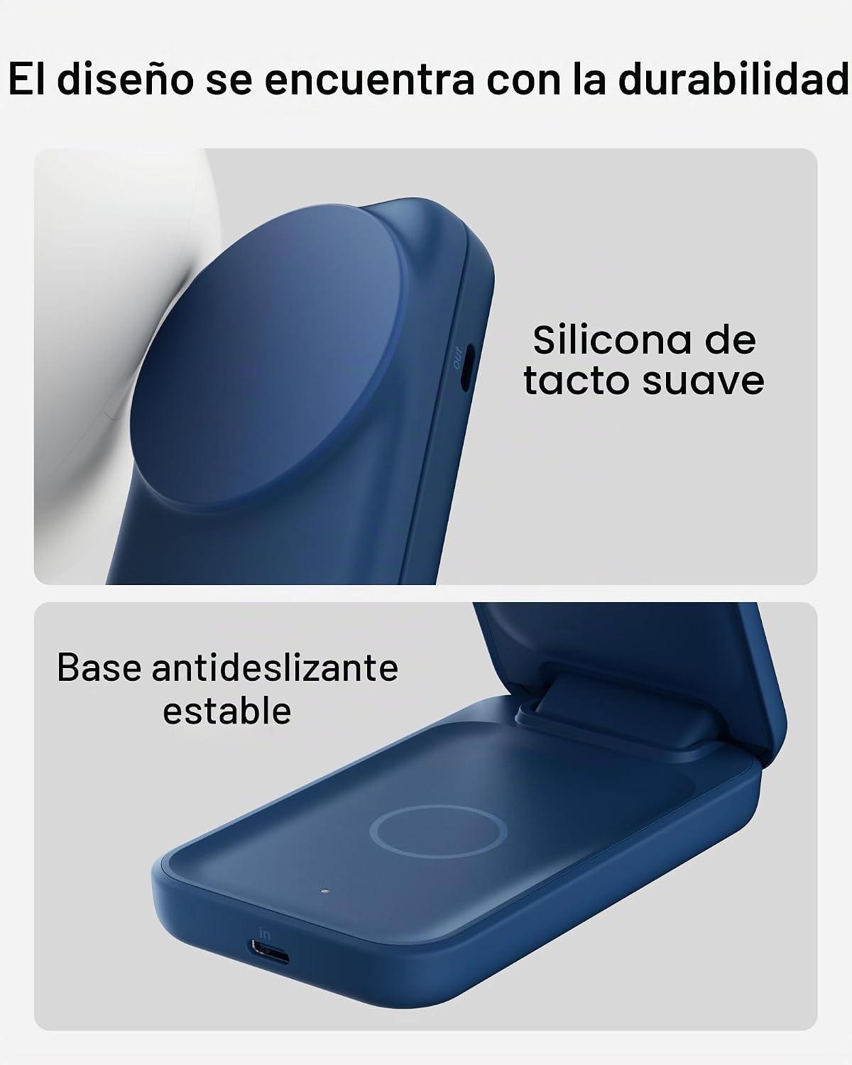 Belkin Cargador MagSafe Compatible, Estación de Carga 2 en 1, Base...