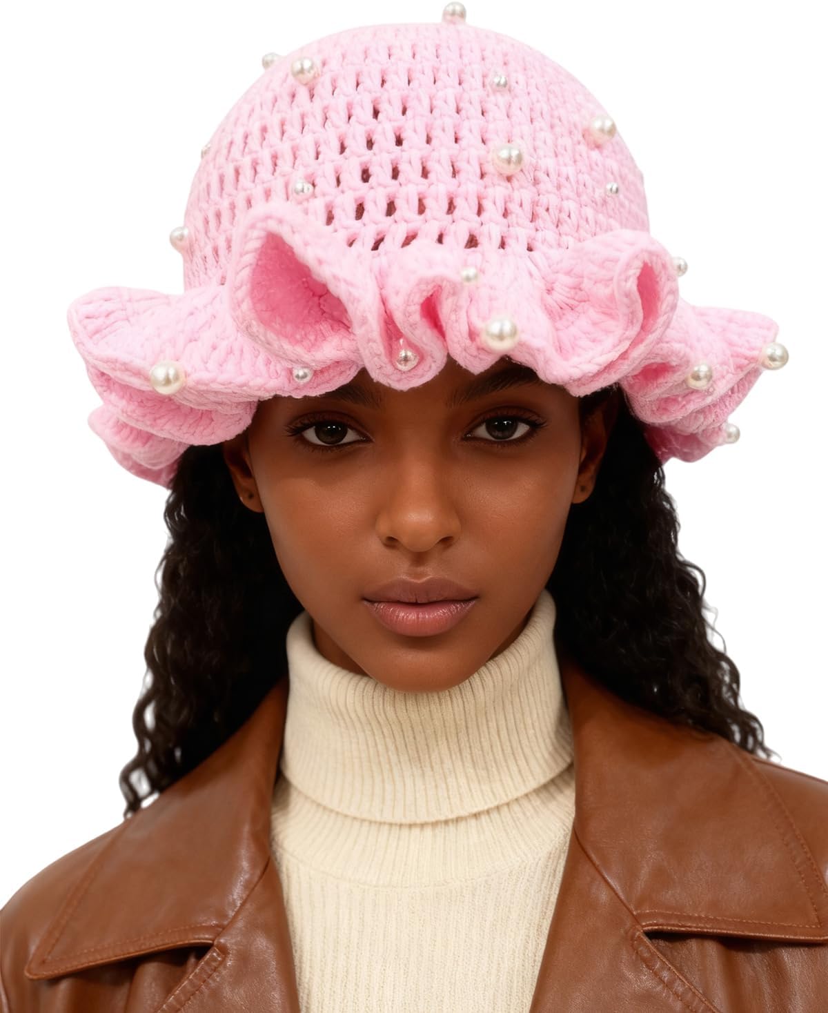 Eilova Orityle Sombrero de Cubo de Ganchillo para Mujer Lindo Sombr...