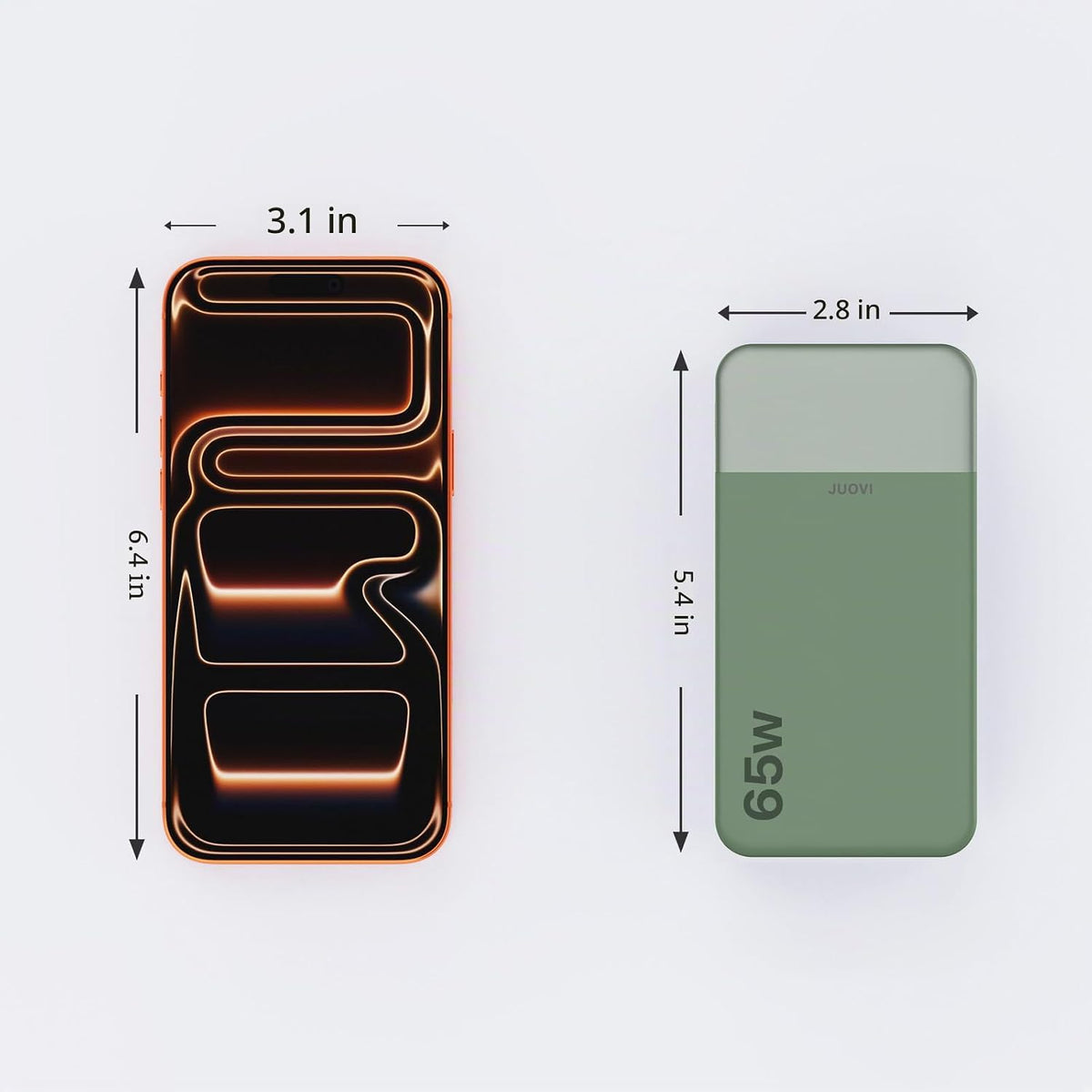 JUOVI Cargador portátil de 65 W para portátil Power Bank 20000mAh |...