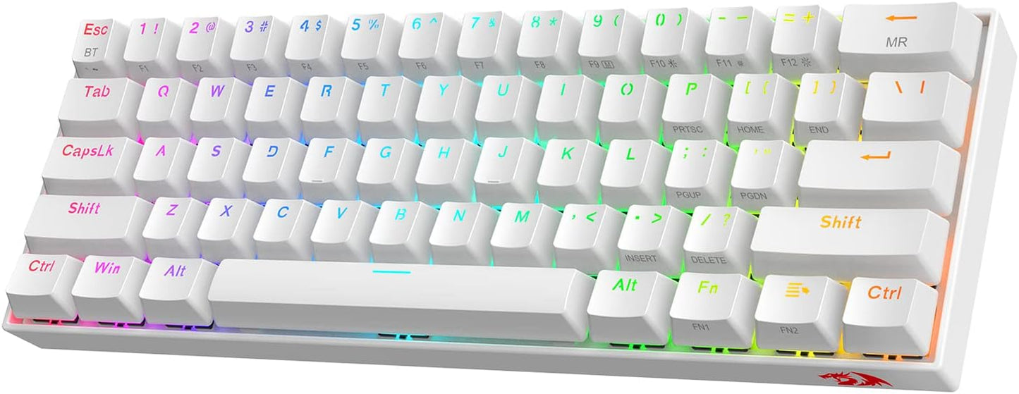 Redragon K530 Draconic - Teclado mecánico inalámbrico y compacto en...