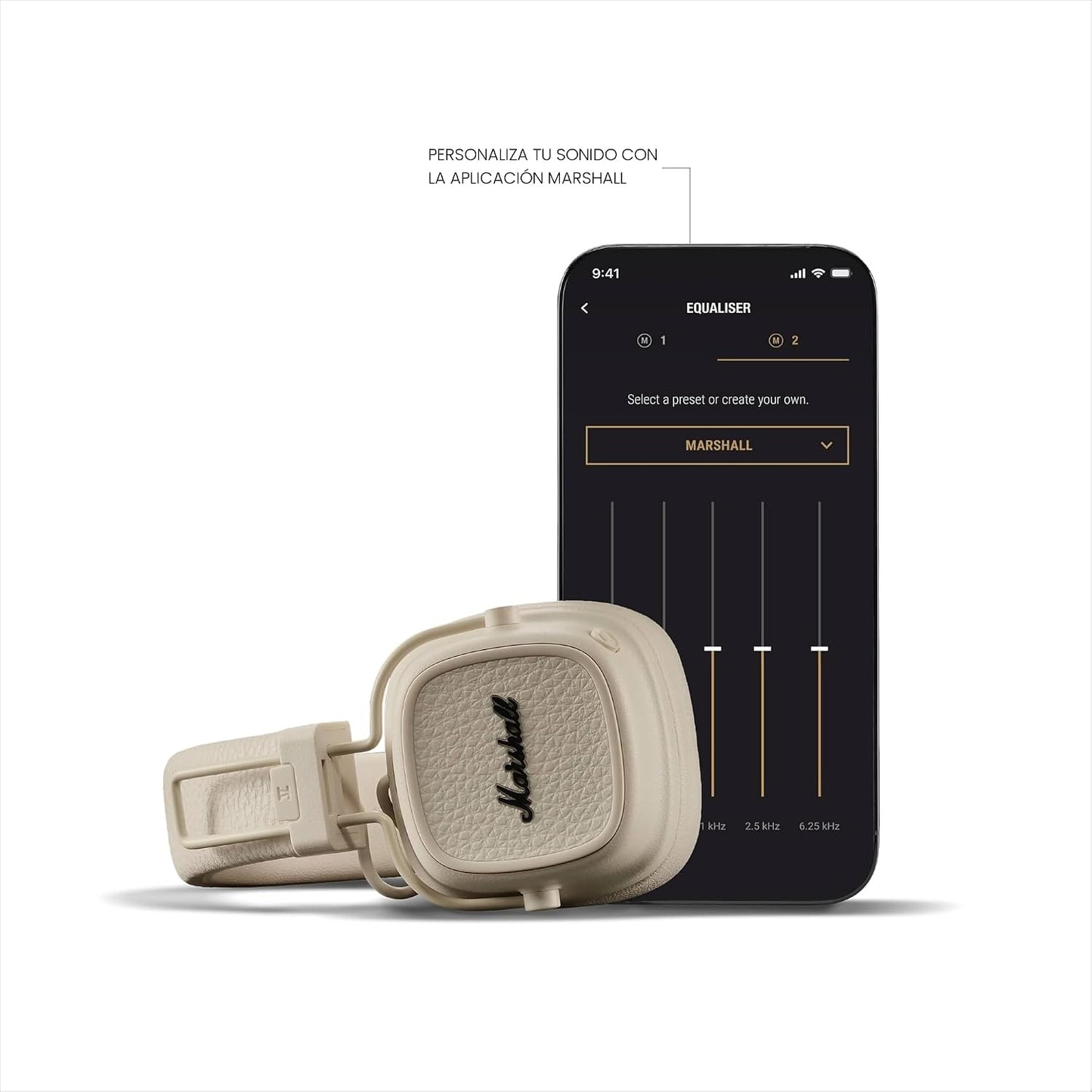 Marshall Major V - Auriculares inalámbricos con Bluetooth para uso...