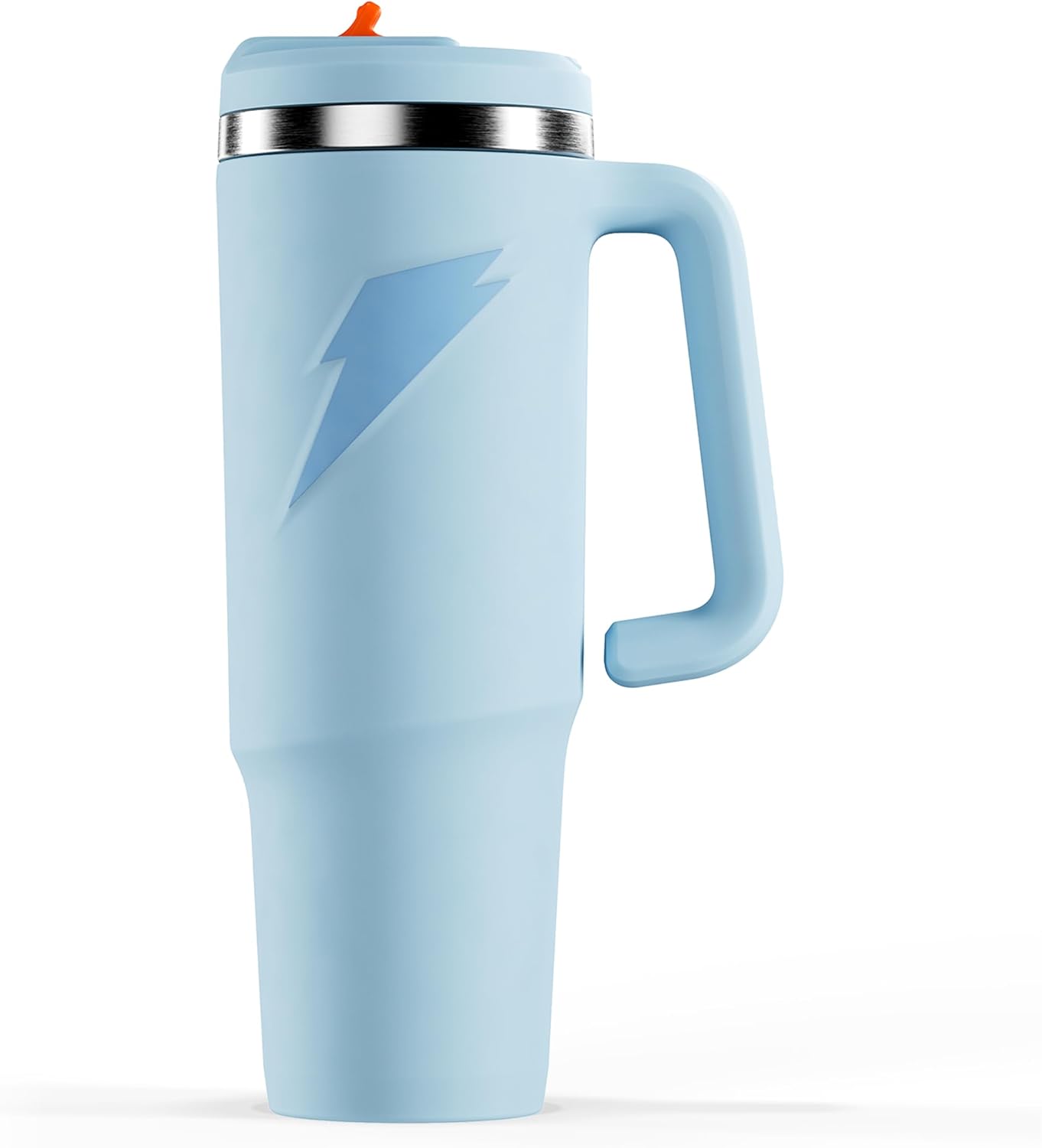 Botella de acero inoxidable Gatorade Crossover, color blanco, con a...