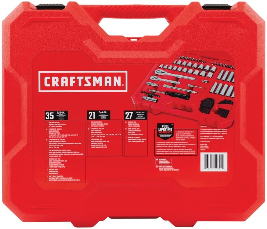 CRAFTSMAN CMMT12021 - Juego de herramientas mecánicas, SAE\/métrico...