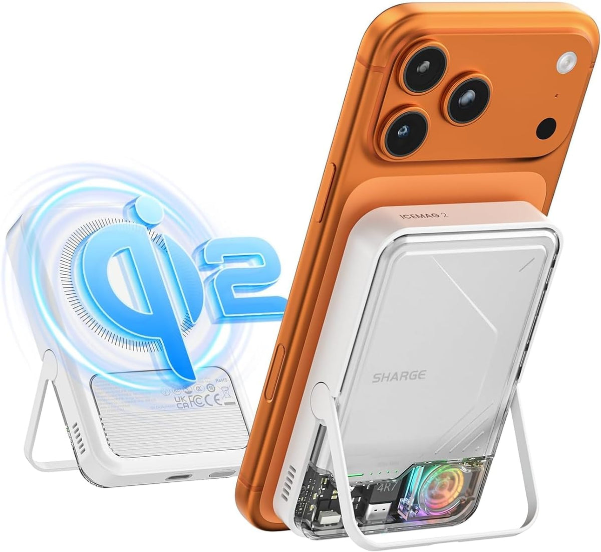 sharge para MagSafe Power Bank Qi2 15W 10000mAh cargador portátil m...