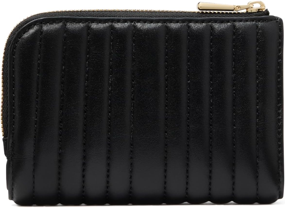 kate spade new york Cartera pequeña compacta de cuero con guijarros...