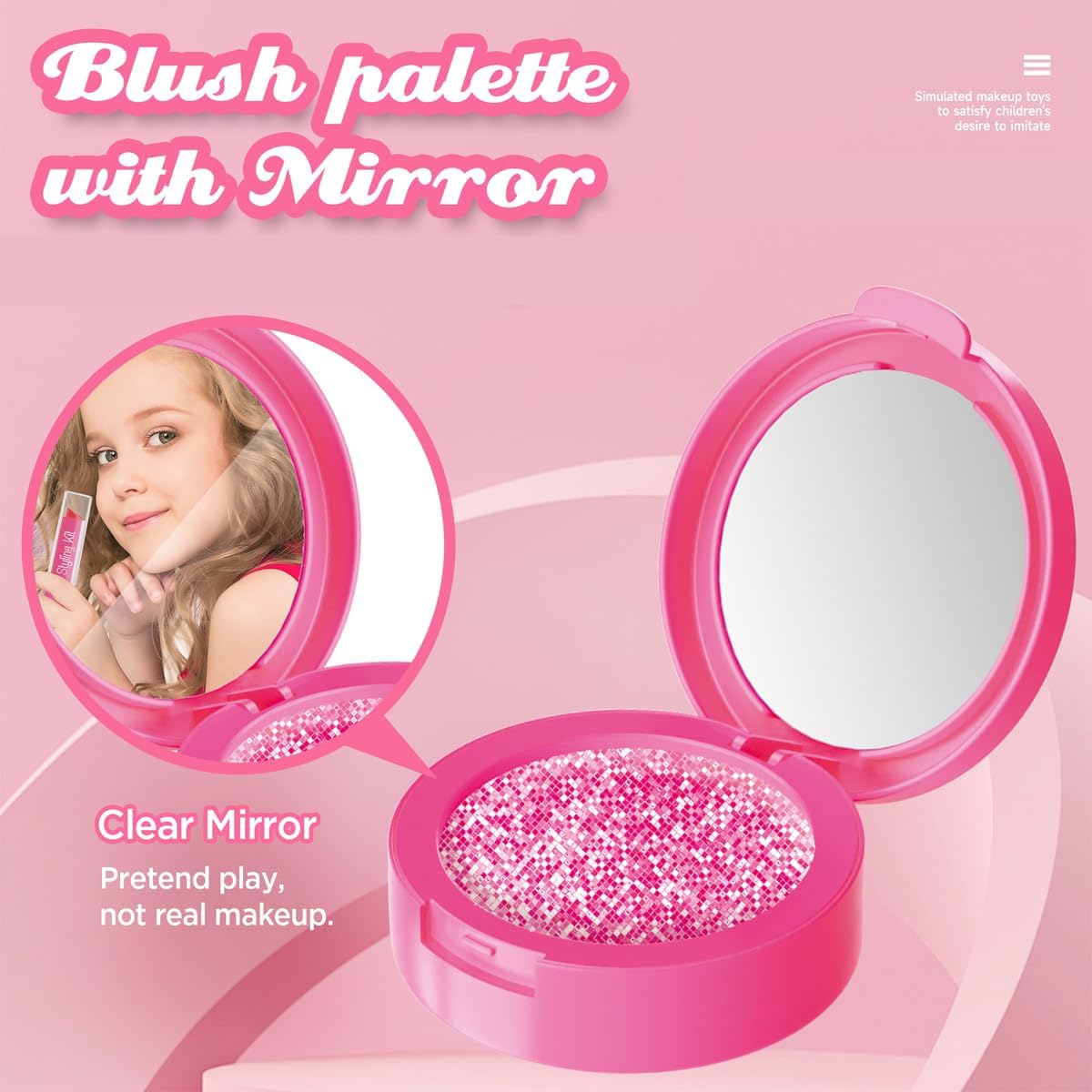Kits de maquillaje falso para niñas de 3, 4, 5 años, juguetes de ma...