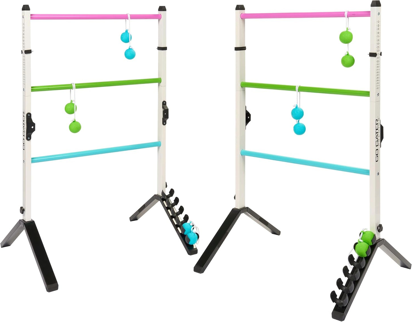 EastPoint Go Gater Ladderball Set, 2 escaleras de acero, 6 bolos, j...