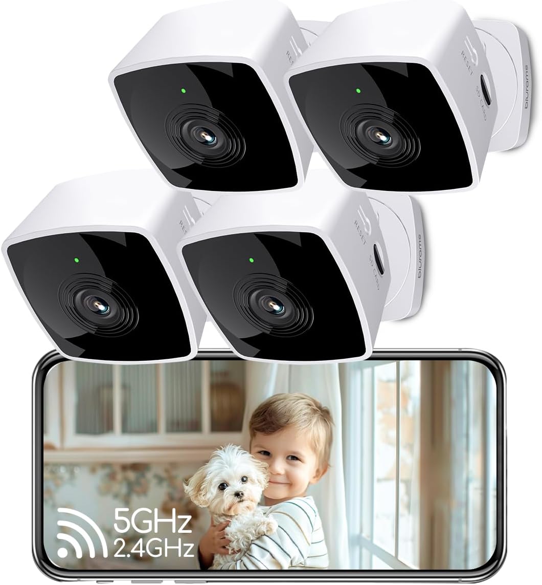 Cámaras blurams para seguridad del hogar 5GHz, cámara interior 2K,...