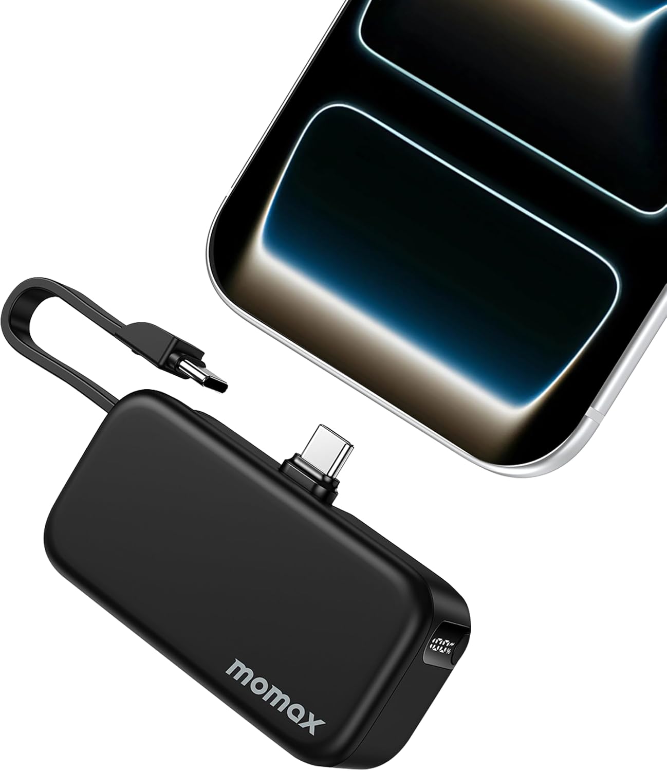 MOMAX Cargador portátil, 5000 mAh pequeño banco de energía PD 20 W...