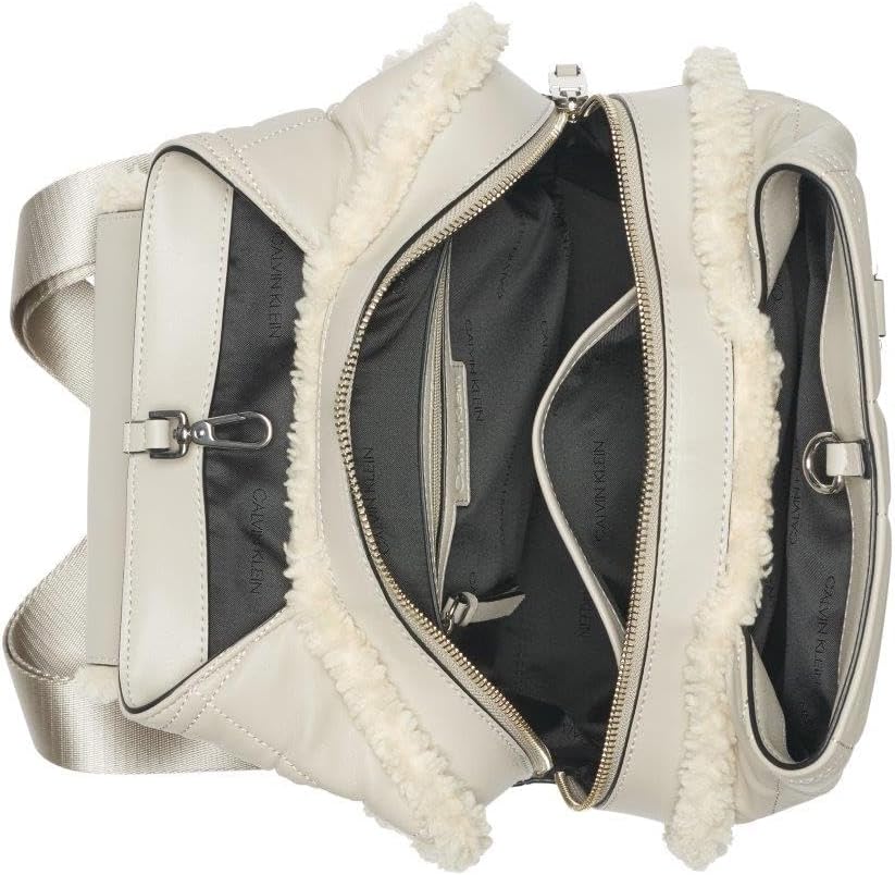 Calvin Klein Mochila Millie Novelty para mujer, Cervado\/Marfil, Mo...
