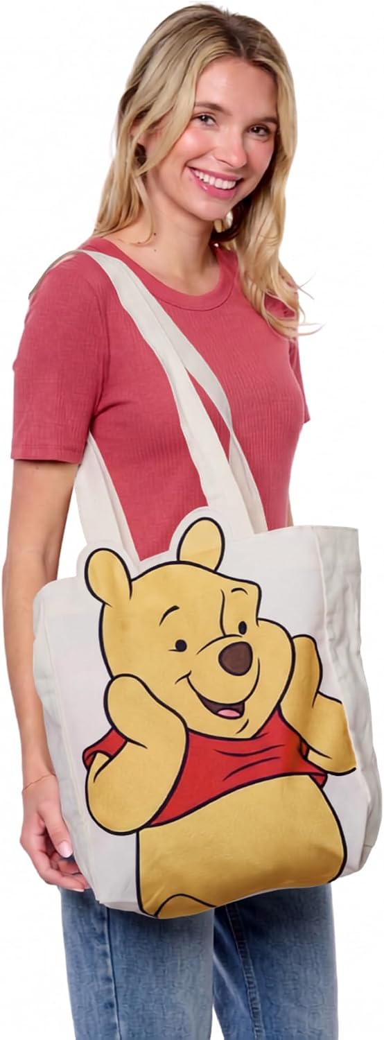 Disney Tote Pooh Eeyore Mickey Minnie Stitch Bolsa de lona