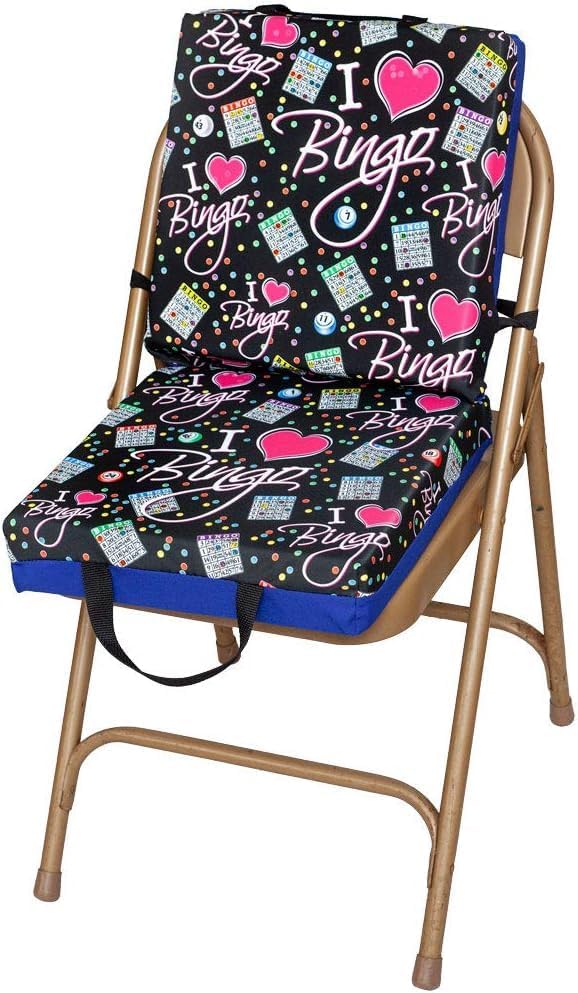 Cojín de Asiento con Patrón I Love Bingo \u2013 Almohada Extra Grue...