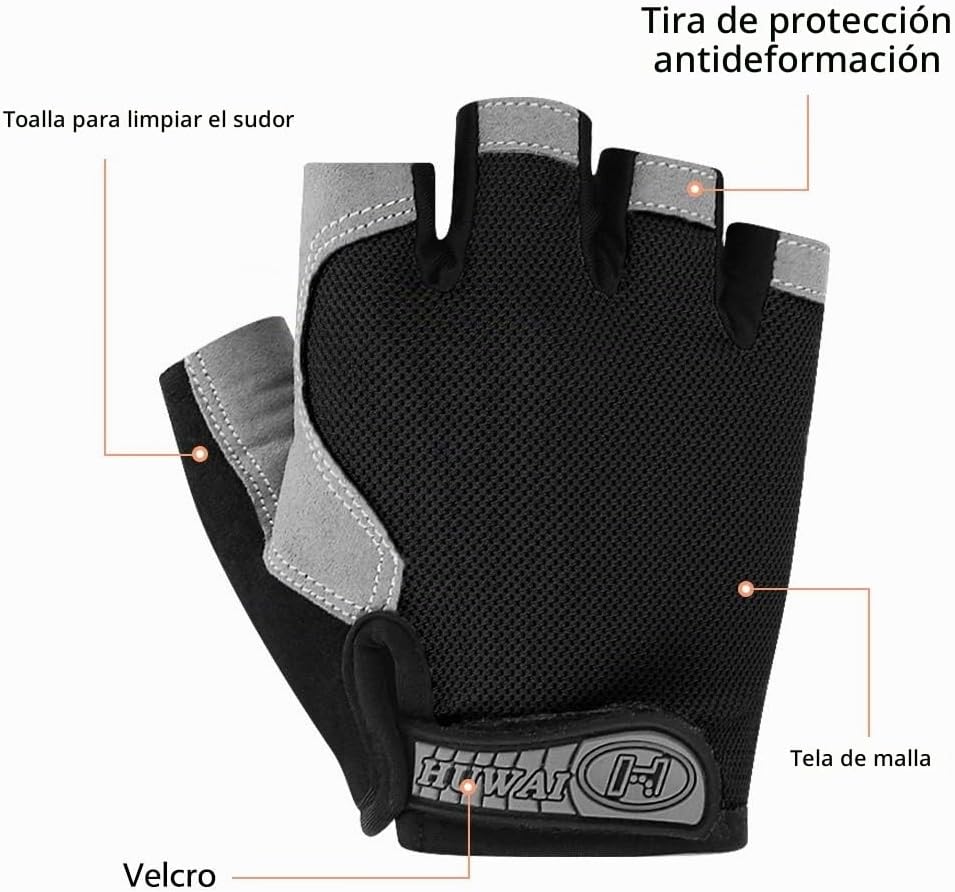 Accmor Guantes de ciclismo para hombres y mujeres, guantes de cicli...