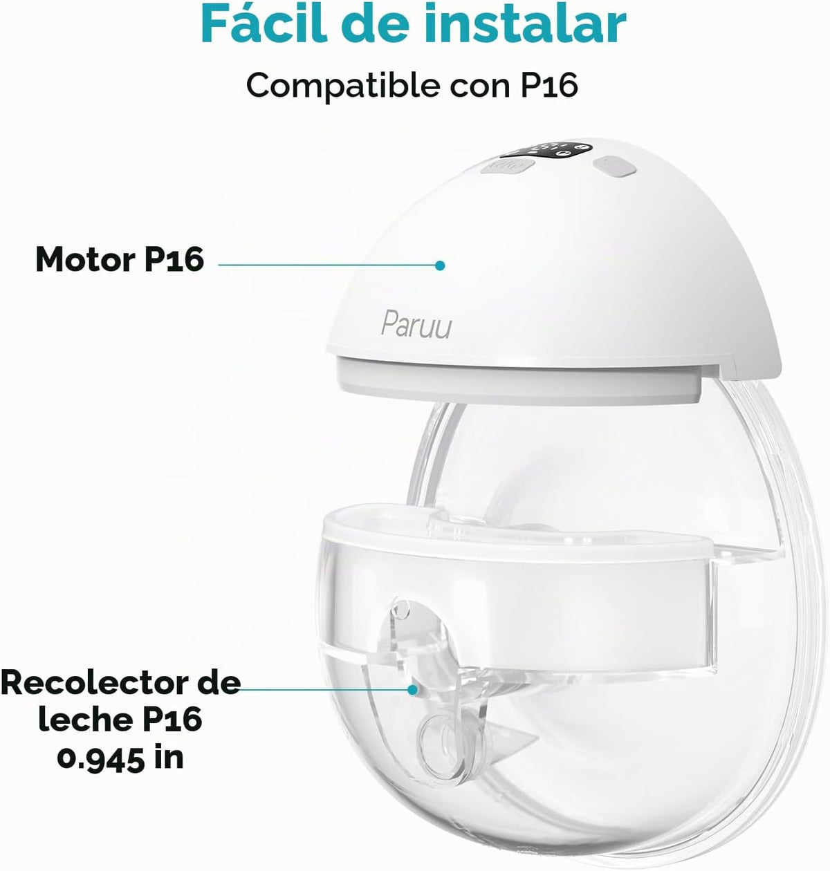 Paruu P16 - Juego completo de vasos de repuesto para coleccionista,...