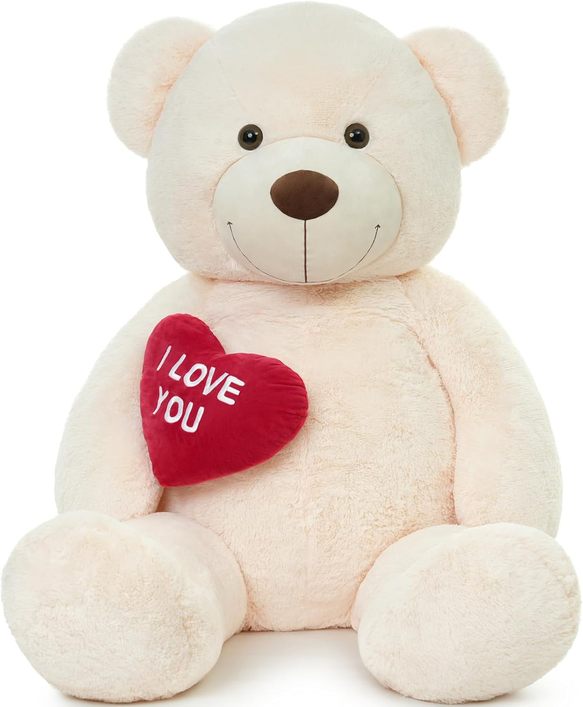 MaoGoLan Oso de Peluche Gigante de 6 Pies para Novia - Corazón Rojo...