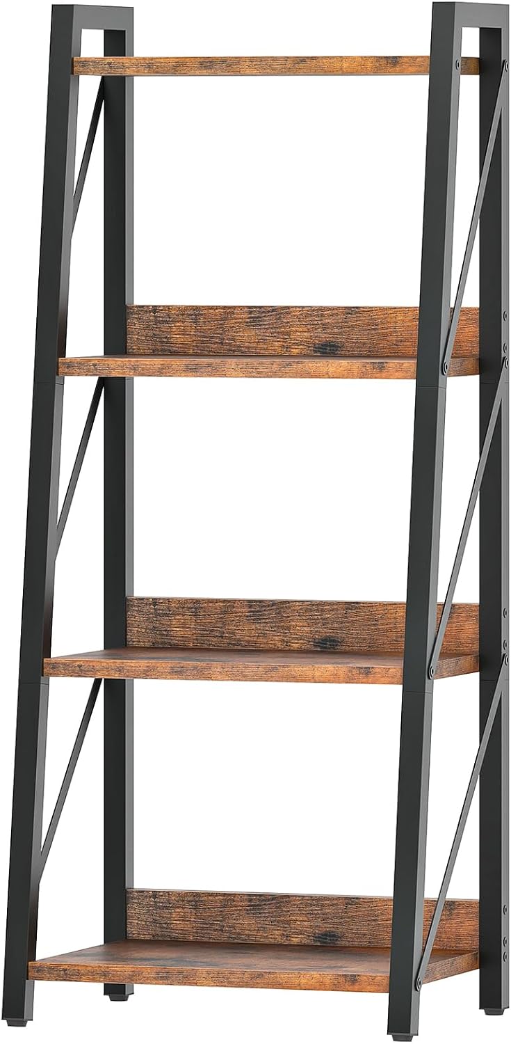 HOOBRO Estantería de escalera, estantería de 4 niveles, estantería...