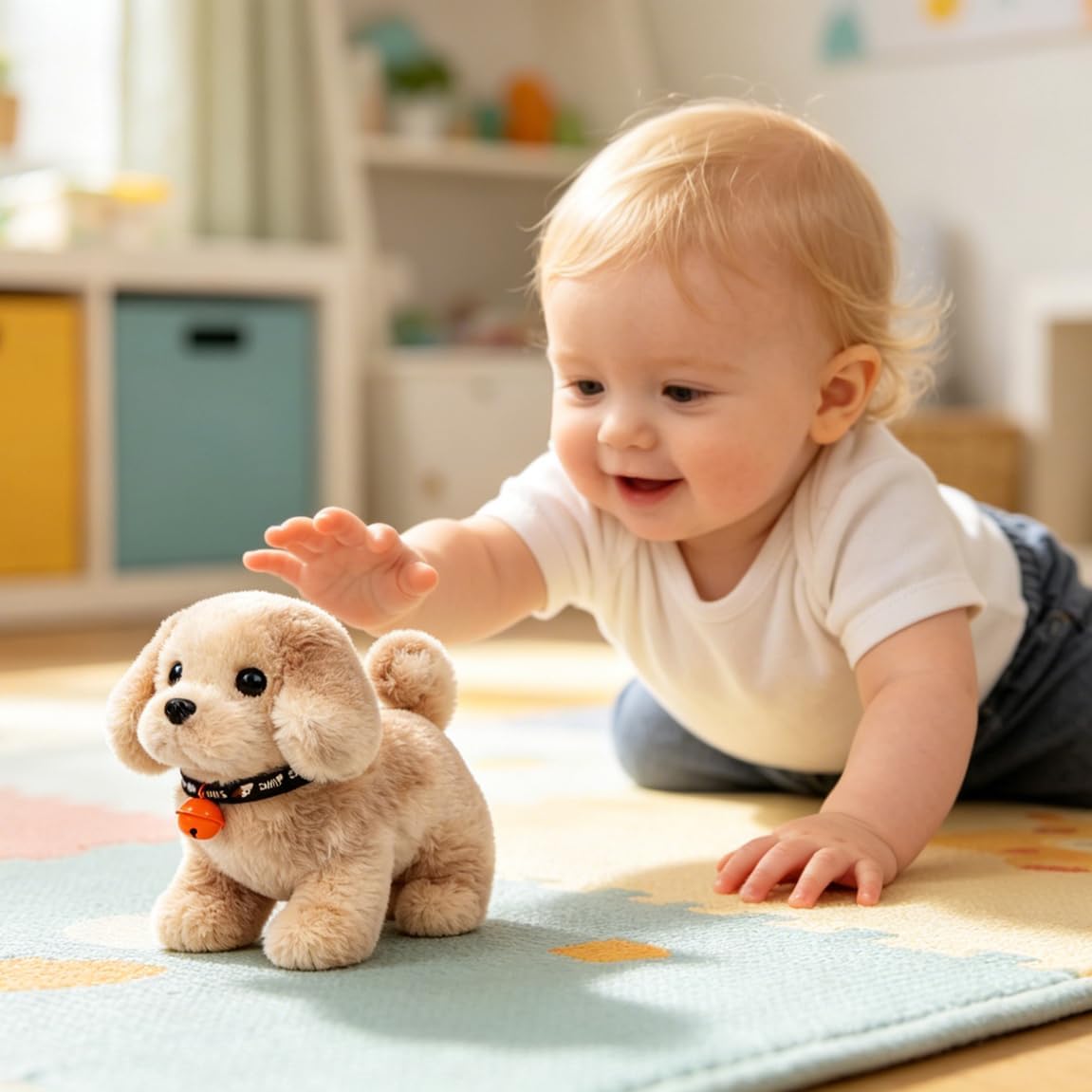 Hopearl Walking Point Dog - Juguete electrónico interactivo de pelu...